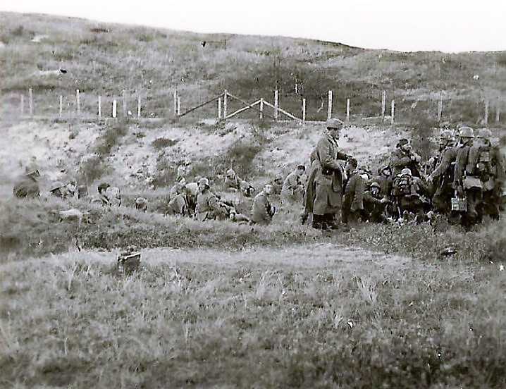 Foto militairen bij Wassenaarseslag